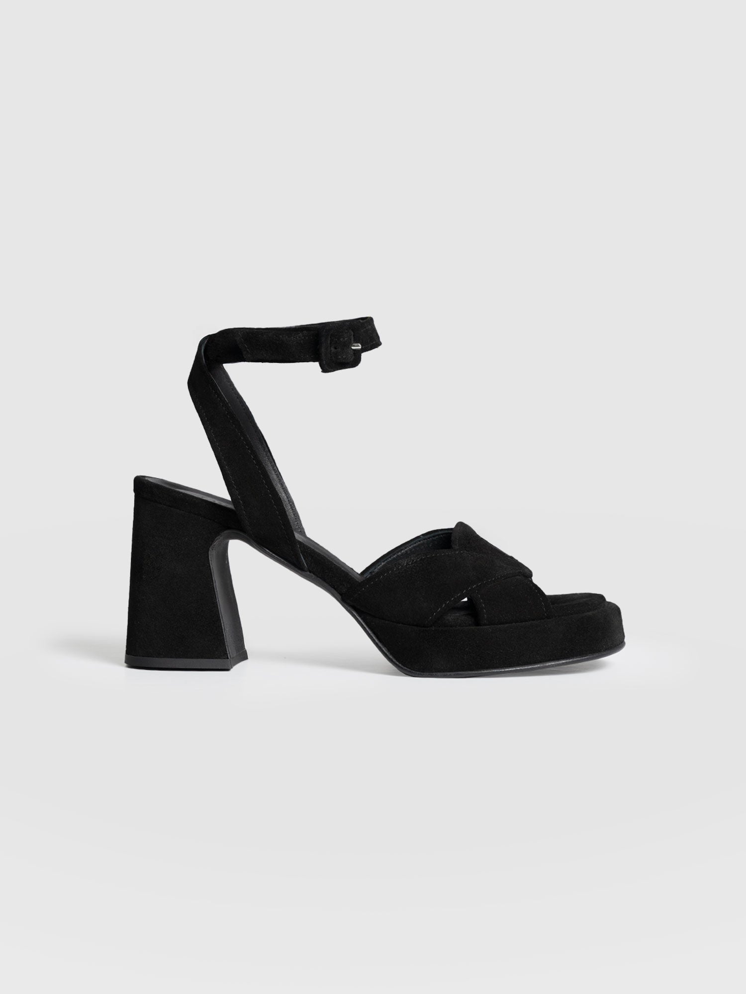 Roux Platform Heels - Black - Women's Shoes | Saint + Sofia® USA